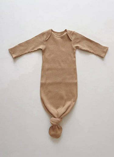The Simple Folk Ribbed Sleep Gown, Clay